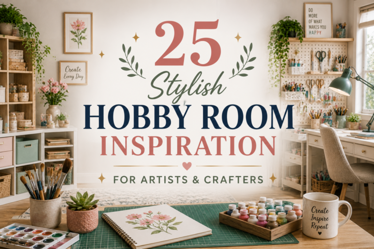 25 Stylish Hobby Room Inspiration for Artists & Crafters