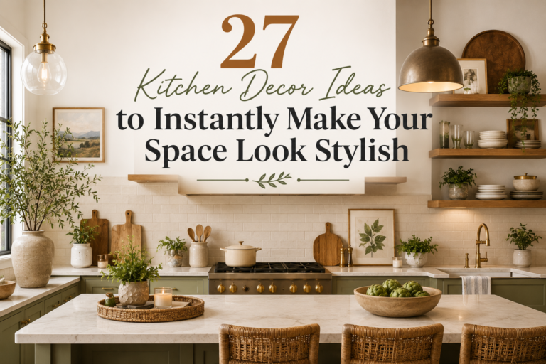 27 Kitchen Decor Ideas to Instantly Make Your Space Look Stylish