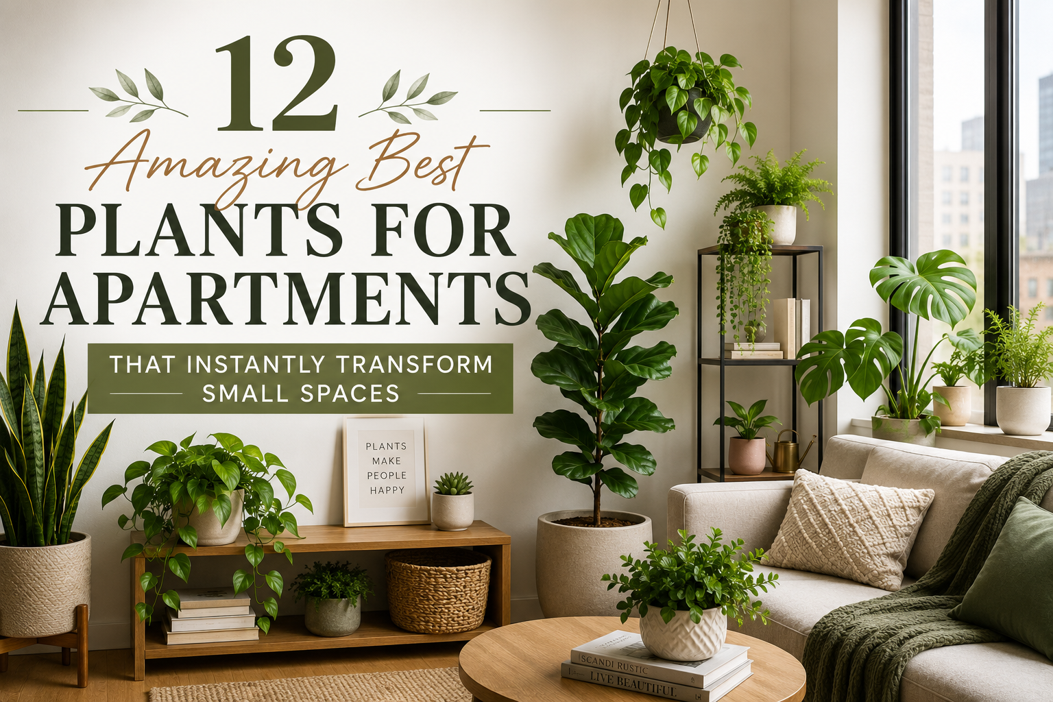 12 Amazing Best Plants for Apartments That Instantly Transform Small Spaces
