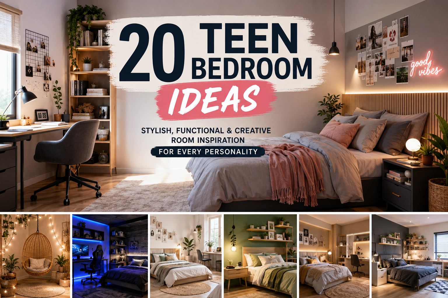 20 Teen Bedroom Ideas: Stylish, Functional & Creative Room Inspiration for Every Personality