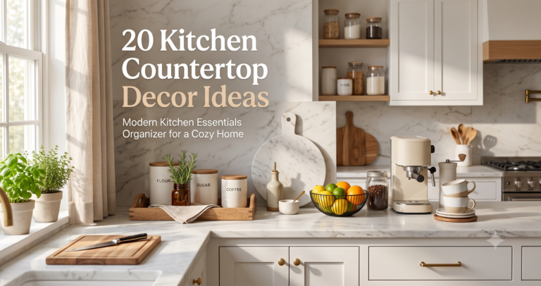 20 Kitchen Countertop Decor Ideas: Modern Kitchen Essentials Organizer for a Cozy Home