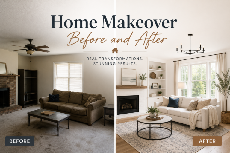 Home makeover: before and after