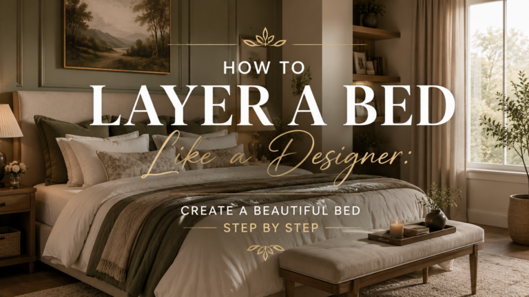 How to Layer a Bed Like a Designer: Create a Beautiful Bed Step by Step