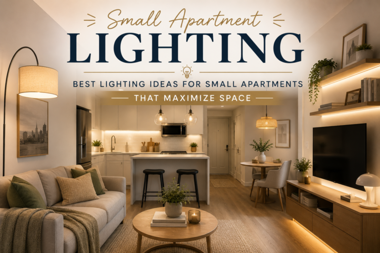 Modern small apartment lighting ideas