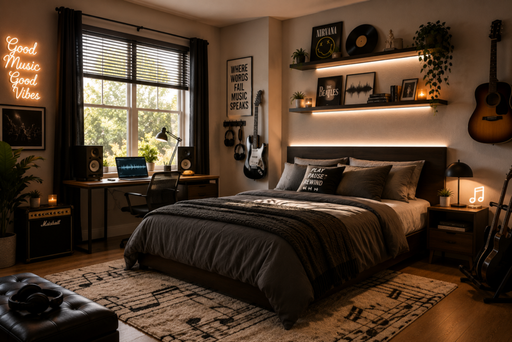 Create a Music-Inspired Bedroom
